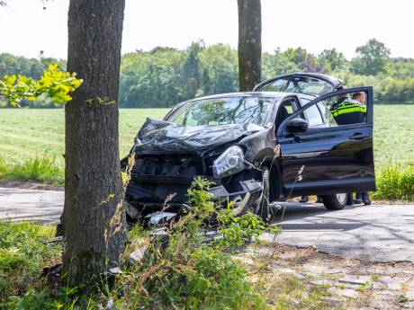 Automobiliste gewond door botsing tegen boom in Nispen