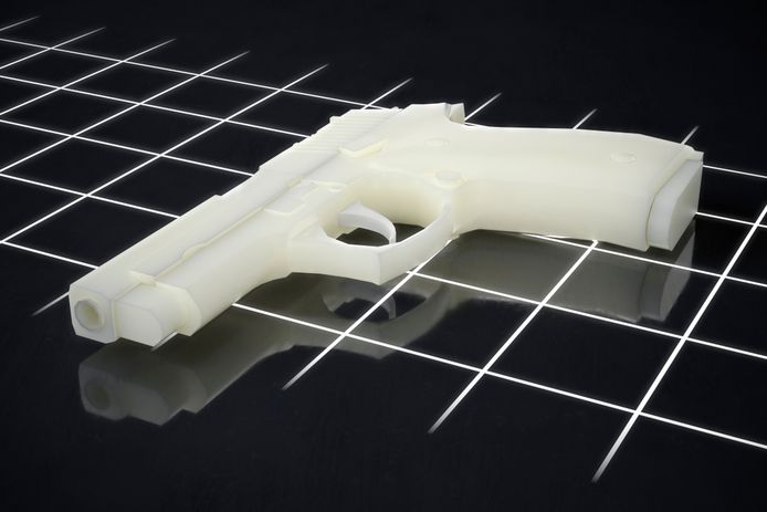 Met een 3D-printer maakte hij onderdelen van een vuurwapen.