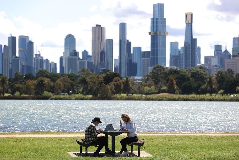 De Australische stad Melbourne heft de lockdown eind volgende week op. Beeld Getty Images