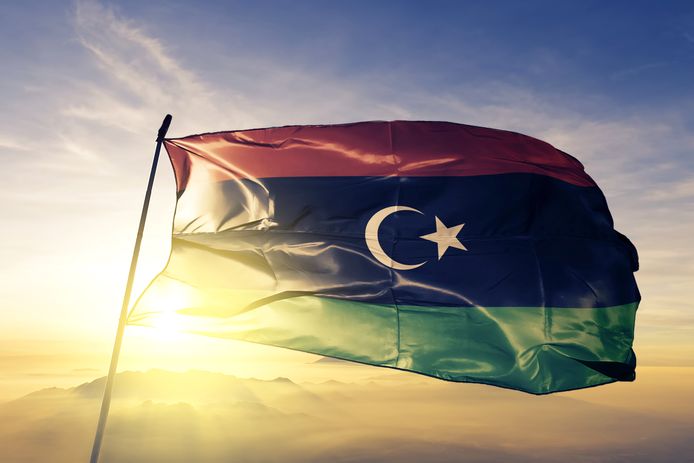 De Libische vlag.