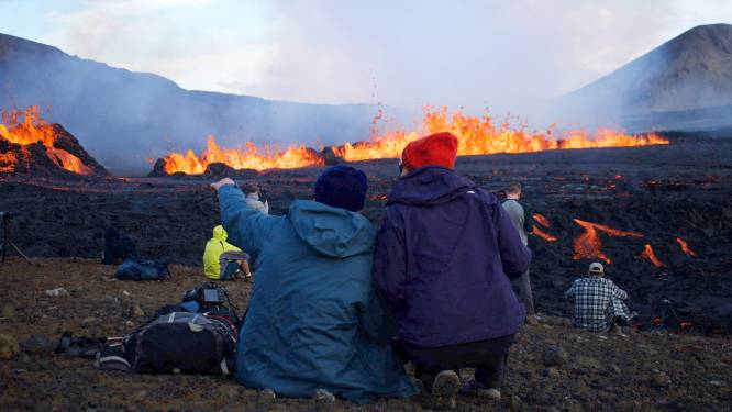 Nog steeds lavastroom na vulkaanuitbarsting in IJsland