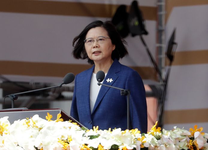 Tsai Ing-wen, de president van Taiwan.