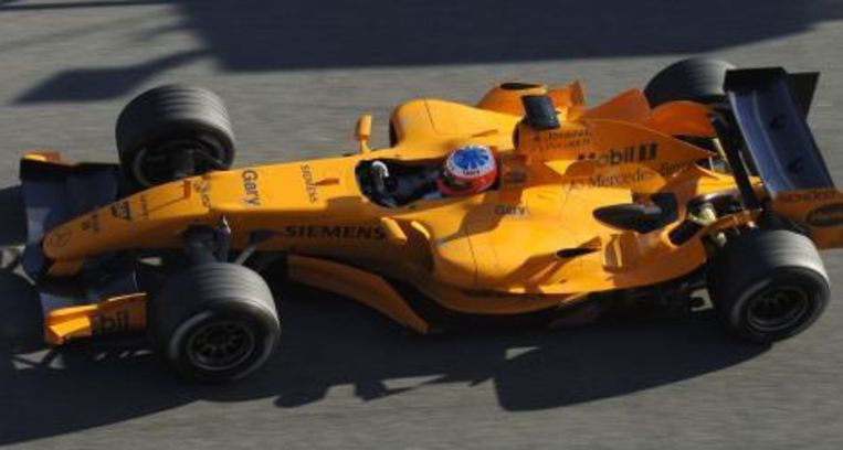 Paffett hier aan het testrijden voor McLaren in Jerez. Beeld UNKNOWN