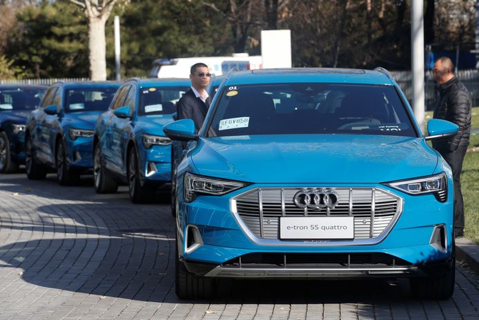 Audi 55 e-Tron Quattro, de nieuwe dienstauto van het college in Amsterdam