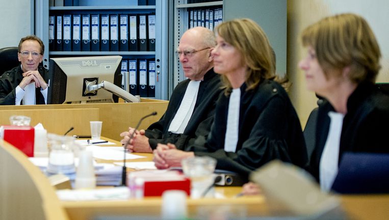 Zitting van de rechtbank van Amsterdam. Beeld anp