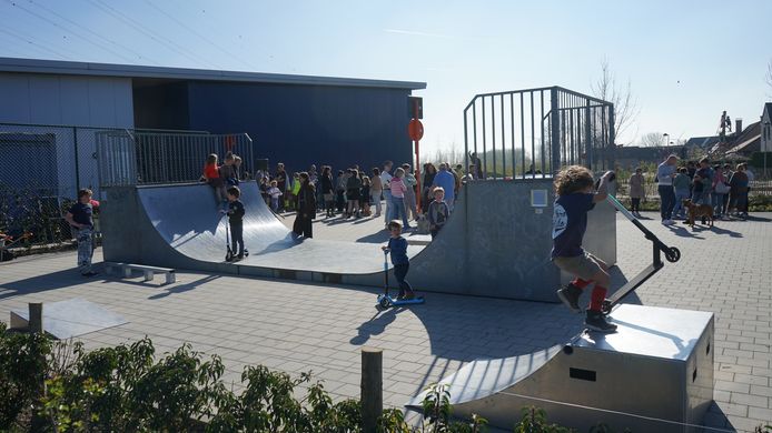 De nieuwe skateplek zal ook nog verder uitgebreid worden.