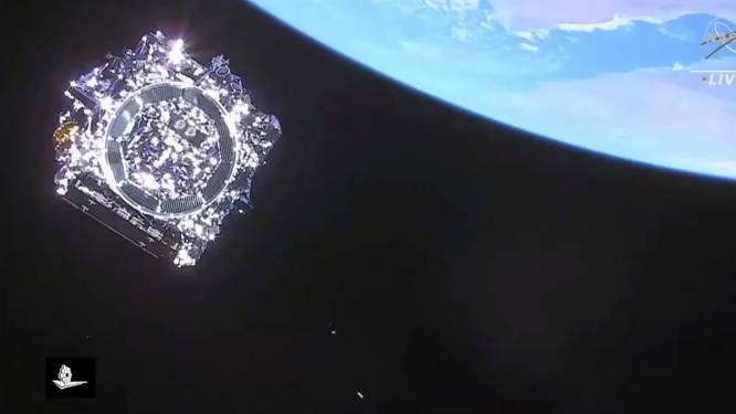 Nieuwe ruimtetelescoop James Webb klapt vandaag enorme spiegel uit