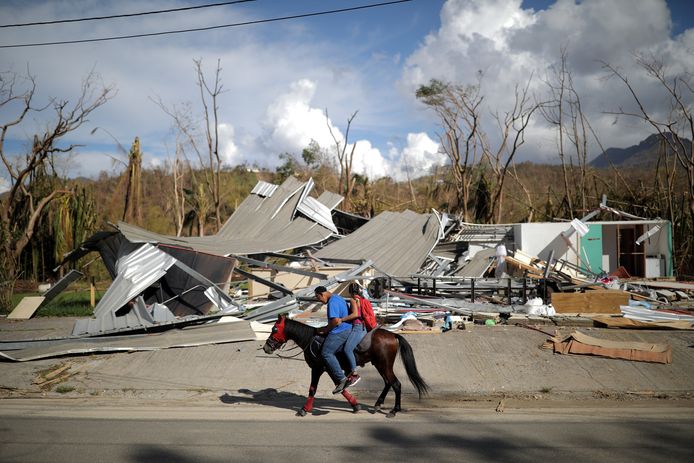 Puerto Rico na de doortocht van orkaan Maria