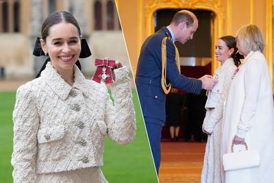 ‘Game of Thrones’-actrice Emilia Clarke krijgt onderscheiding van prins William voor oprichting liefdadigheidsinstelling