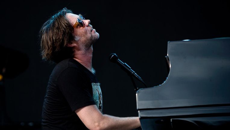 Singer-songwriter Rufus Wainwright treedt op tijdens het Stockholm Music and Arts festival, 2016. Beeld EPA