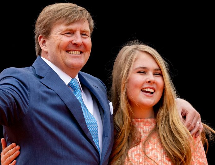 Koning Willem-Alexander en ‘zijn’ kroonprinses Amalia.