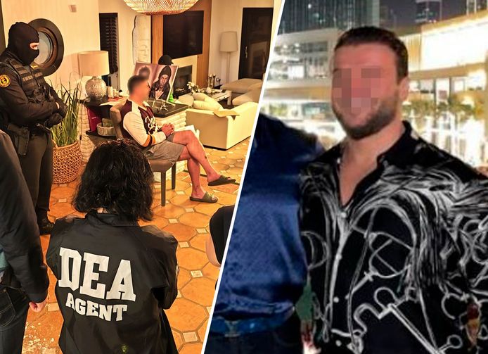 De Bredase Bosniër Edin G. werd tijdens een grote inval in Dubai (foto links) opgepakt.