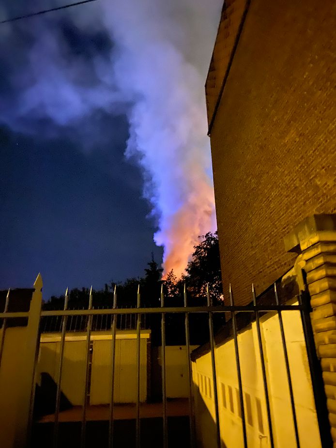 Incendie à la Régie foncière à l'Avenue Mascaux à Marcinelle (Charleroi)