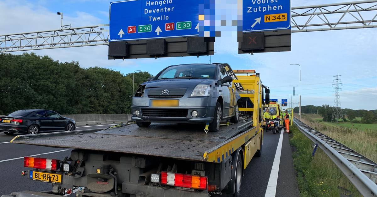 File opgelost na ongeluk op A1 bij Apeldoorn.