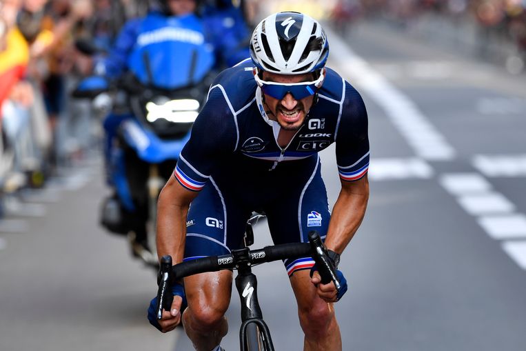 Alaphilippe soleert naar goud op WK wielrennen, Van Baarle tweede