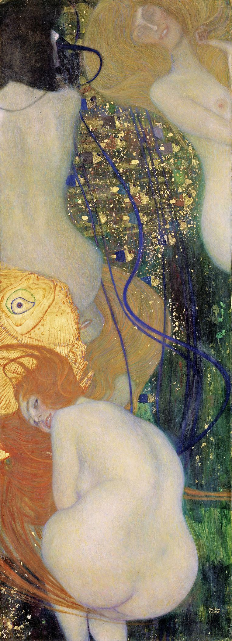 Gustav Klimt, Goudvis, 1901-1902.  Beeld Getty 
