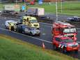 Kettingbotsing met vier auto’s op de A12 bij Veenendaal: een gewonde en lange file  