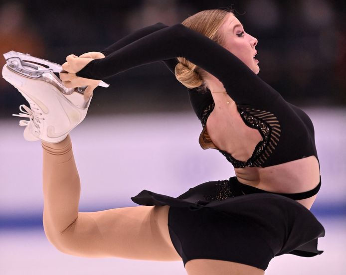 Lindsay van Zundert in actie op het EK in Tallinn.