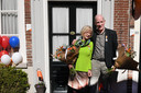 Echtpaar Jeroen van der Eerden en Annelies Graafsma uit Grave, met Koninklijke onderscheiding.