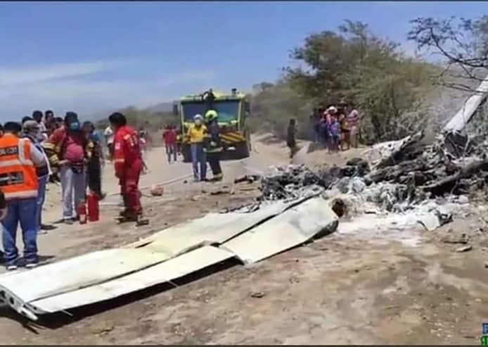 Het vliegtuig crashte in Peru, geen van de inzittenden overleefde het ongeluk.