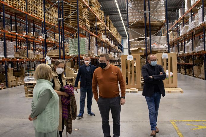 Burgemeester Katrien Partyka ging op bezoek bij Marma,