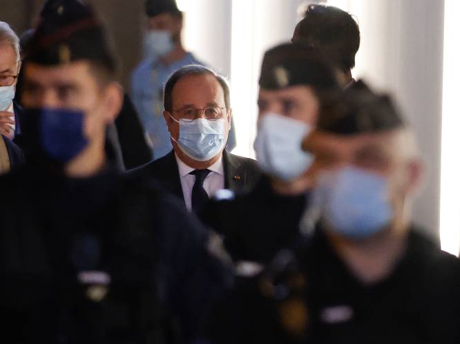 Oud-president Hollande verdedigt Frans beleid tegenover IS en haalt uit naar België op proces rond aanslagen Parijs