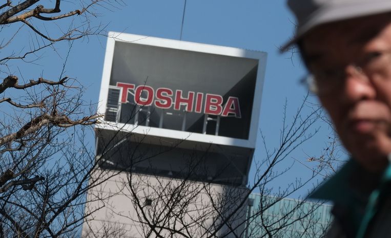 Toshiba, één van de geplaagde Japanse bedrijven  Beeld AFP