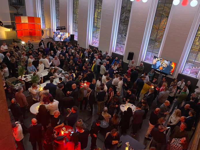 De uitslagenavond in het stadhuis van Enschede.