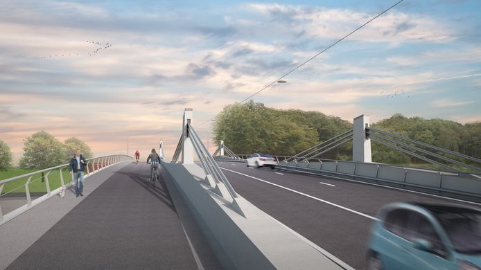 De toekomstige nieuwe brug