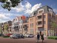 Een impressie van het nieuwe winkelcentrum aan het Marktveldplein in Vught.