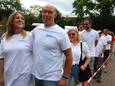 Franca en Rob Canters tijdens 'In beweging tegen kanker' in Helmond