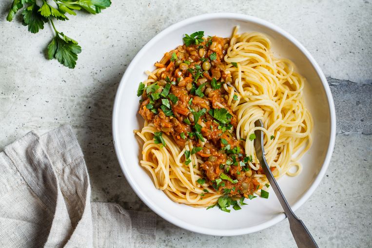 Plicht Materialisme Afkorten Recept: vegetarische spaghetti bolognese van Jamie Oliver