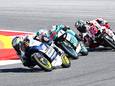 Collin Veijer (#95) vocht zich in de slotfase van de race in Portimao naar 4 WK-punten middels een twaalfde plaats. Hij had heel wat te stellen met Tatsuki Suzuki (#24) en Riccardo Rossi (#54).