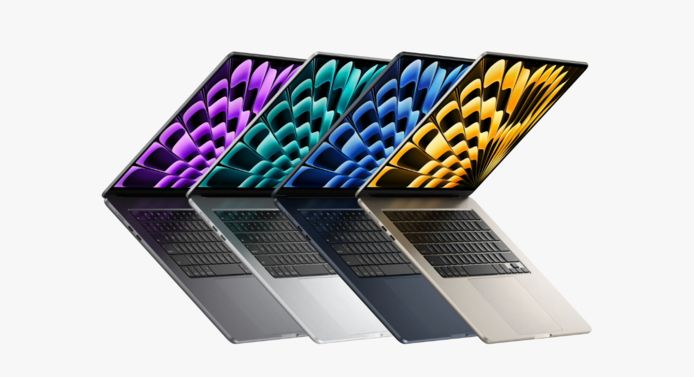 De nieuwe MacBook Air met een 15 inch scherm.