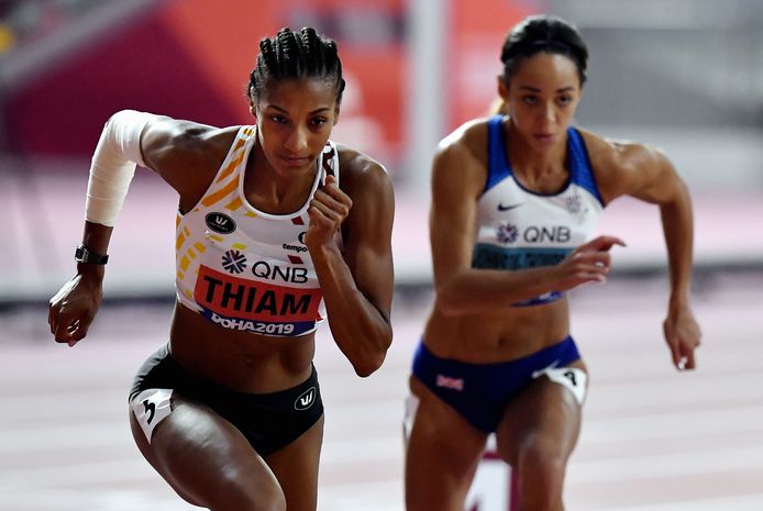 Nafi Thiam en Katarina Johnson-Thompson.