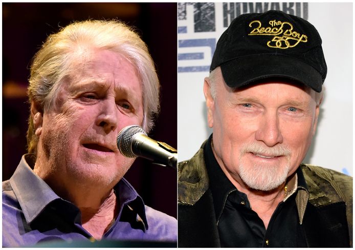 Links Brian Wilson, rechts Mike Love