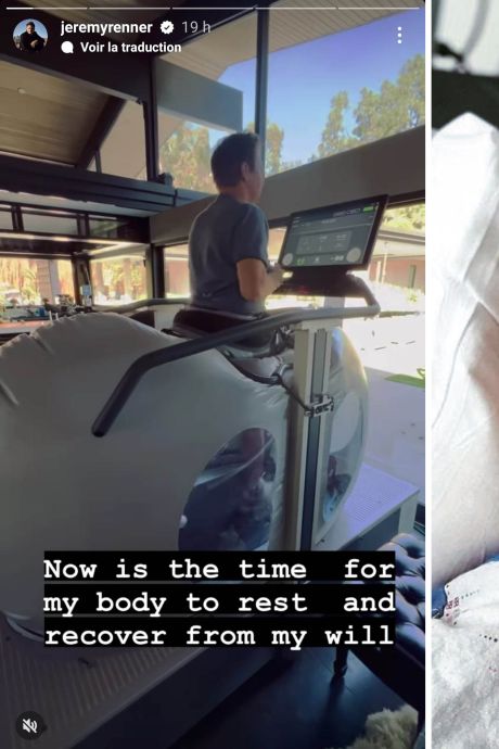Trois mois après son accident, Jeremy Renner remarche pour la première fois