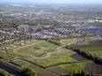 Luchtfoto van de nieuwe woonwijk Essenvelt in Middelburg.