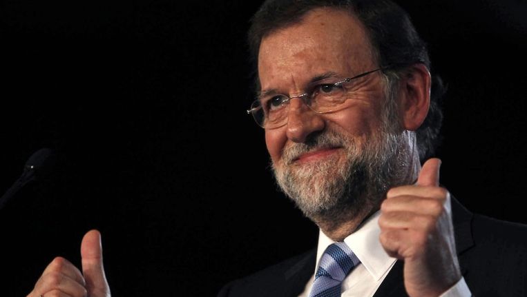 Premierskandidaat Mariano Rajoy. Beeld epa