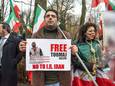 Demonstratie in Den Haag eisen vrijlating van rapper Toomaj Salehi