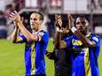 Freek Heerkens (links) en Elton Kabangu: twee van de Willem II-spelers wiens aflopende contract formeel is opgezegd.