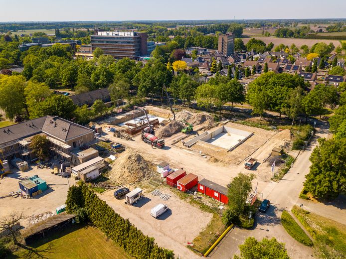 Een van de nieuwbouwwijken in aanbouw in Deurne: het project Sancta Maria is inmiddels al aardig op gang gekomen.