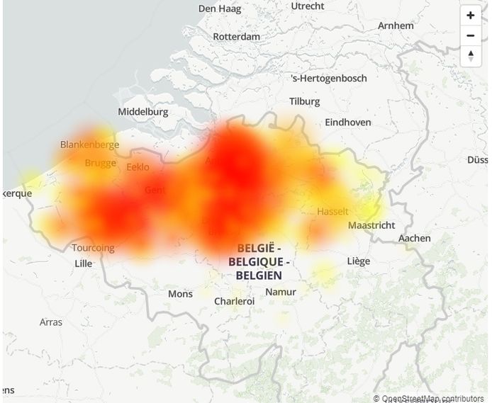 Nationale netwerkproblemen bij Orange.