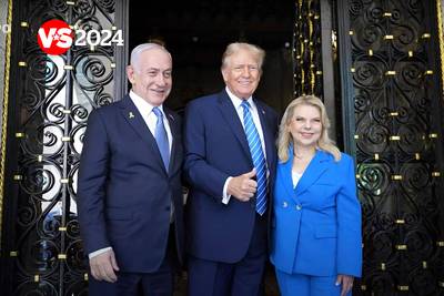 Trump (zonder verband rond zijn oor) tijdens ontmoeting met Netanyahu: “Geen enkele president heeft gedaan wat ik voor Israël heb gedaan”
