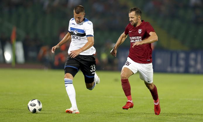 Hans Hateboer in actie voor Atalanta Bergamo.