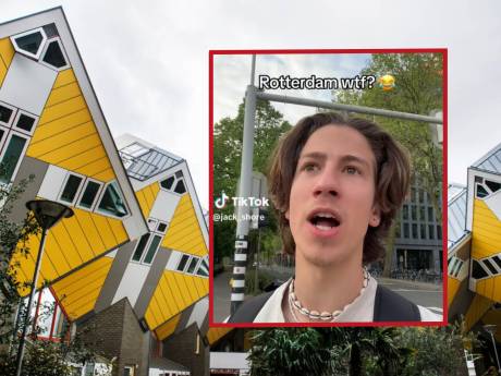Video van Tiktok-ster gaat viral: ‘Rotterdam, what the fuck is wrong with your buildings?’