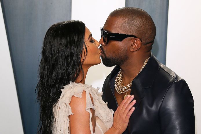 KIm Kardashian en Kanye West