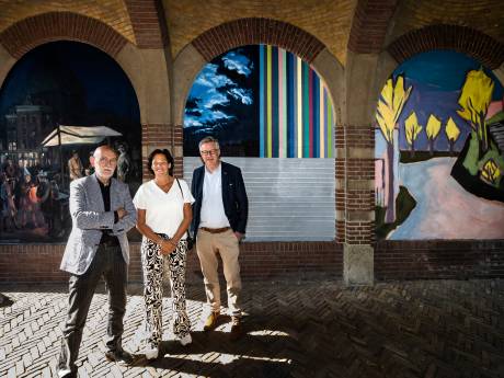 Muurschilderingen in de Kasteelpoort als visitekaartje voor Museum Helmond 
