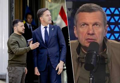 KIJK. Russische tv-presentator roept om Zelensky te doden tijdens bezoek aan Nederland: “Meest meedogenloze methoden inzetten”