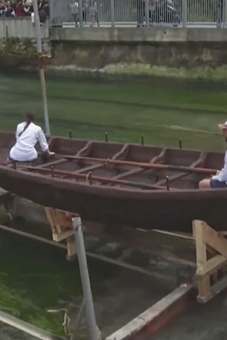 Un bateau en chocolat entame son tout premier voyage
